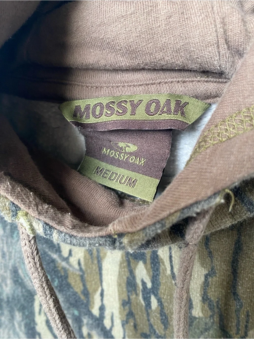 Mossy Oak - Camo Pattern Hooded Pullover Sweatshirt (Medium)